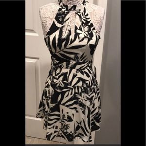 Brand new Express tropical Halter Dress